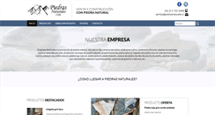 Desktop Screenshot of piedrasnaturales.cl